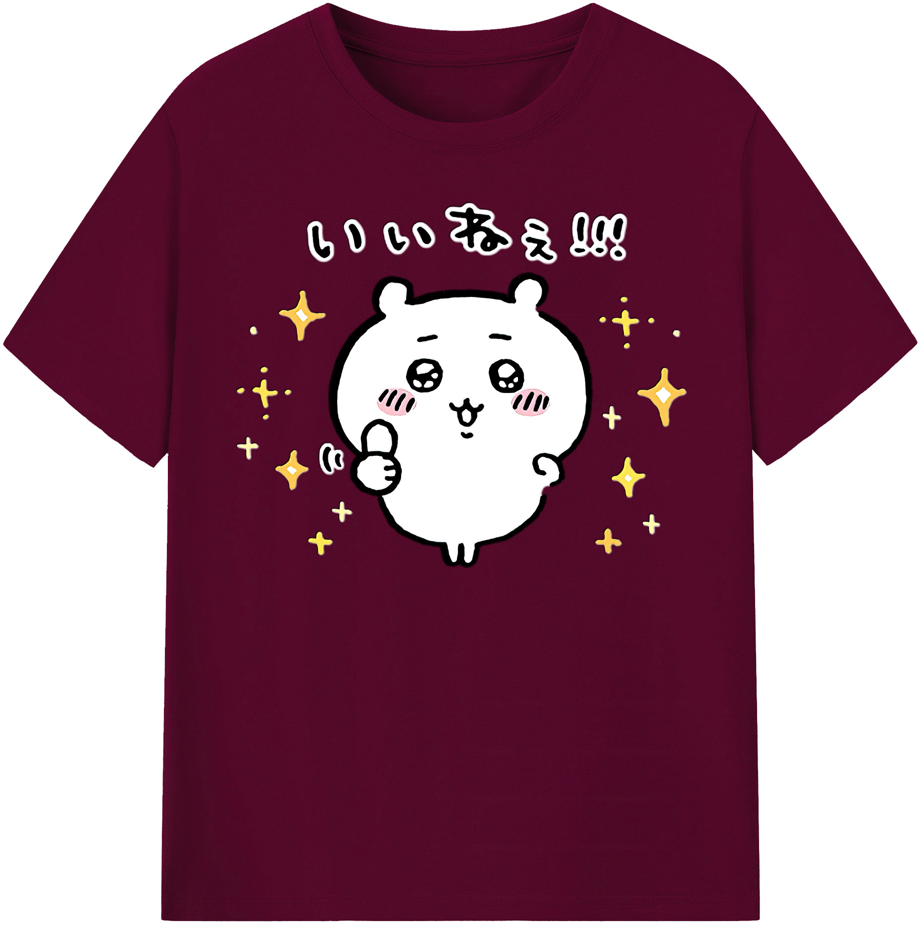 （画像用） ちいかわ ちいかわ Chii-kawa chiikawa レディースカジュアルプリントTシャツ（綿100％）